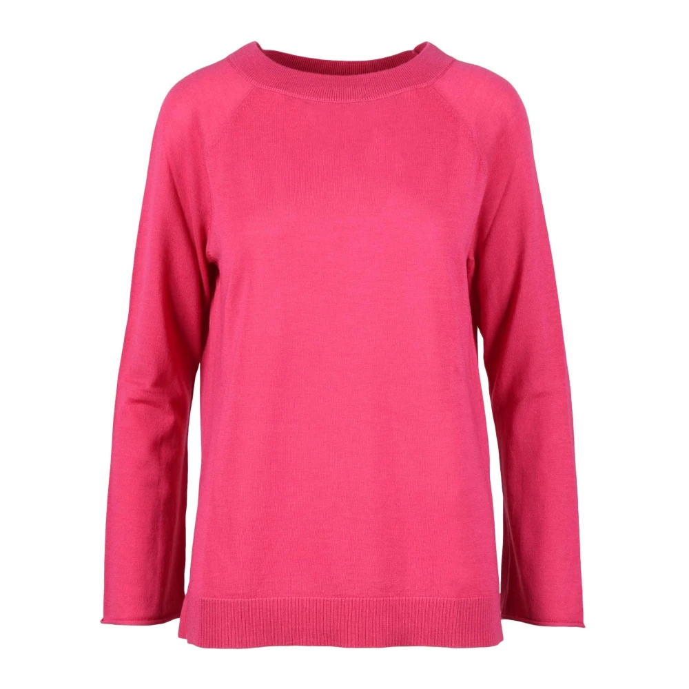 Maliparmi Wollen Gebreide Trui Pink Dames