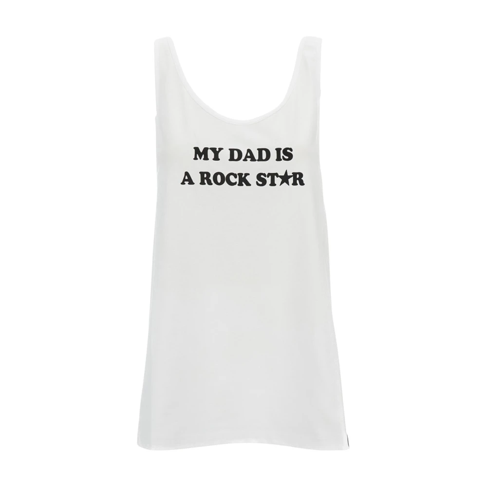 Stella Mccartney Donna Bianco Tank Top Stampata - Immagine 2