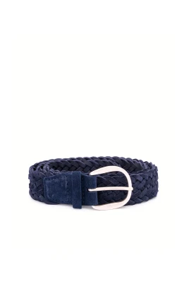 Suede Plot Braided Belt 3.5 cm