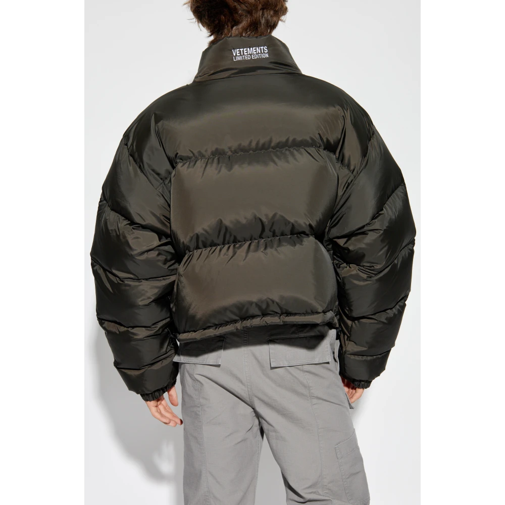 Vetements Jas met logo Black Heren