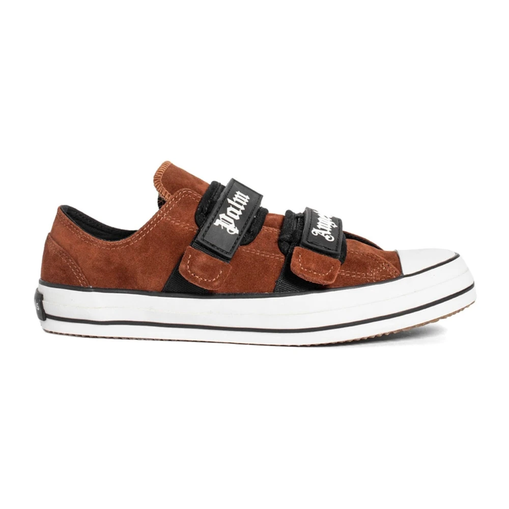 Palm Angels Velcro Vulcanized Low Sneakers Heren Schoenen Bruin