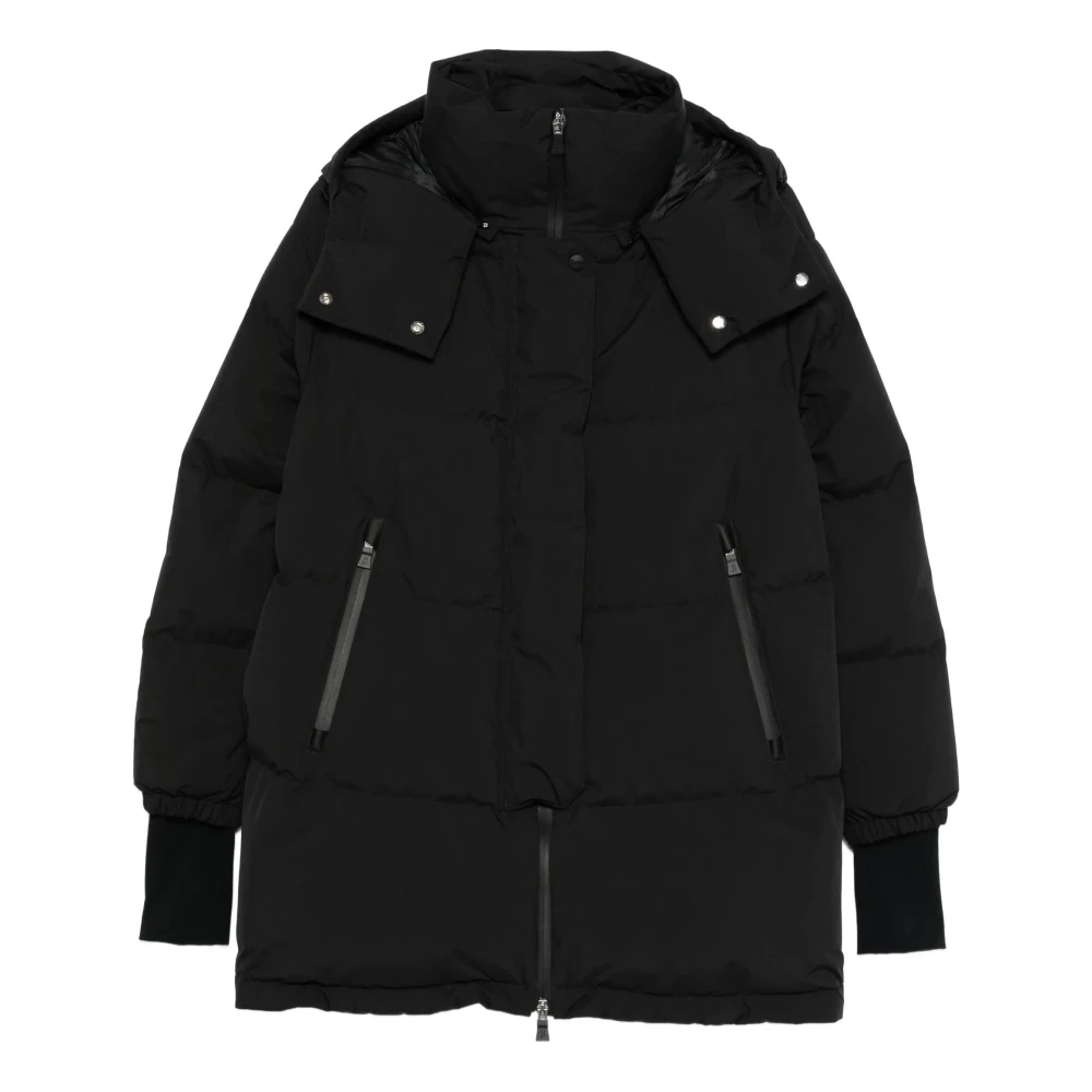 Herno Women's Black Down Coats, S, Down Coats