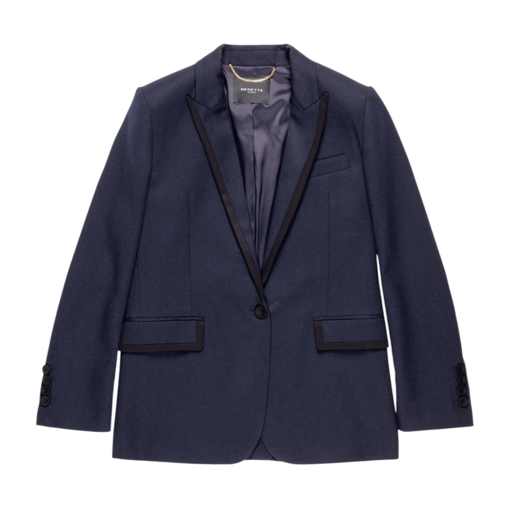 Nenette Women's Blue Giacca - Blazers - S - Jackets