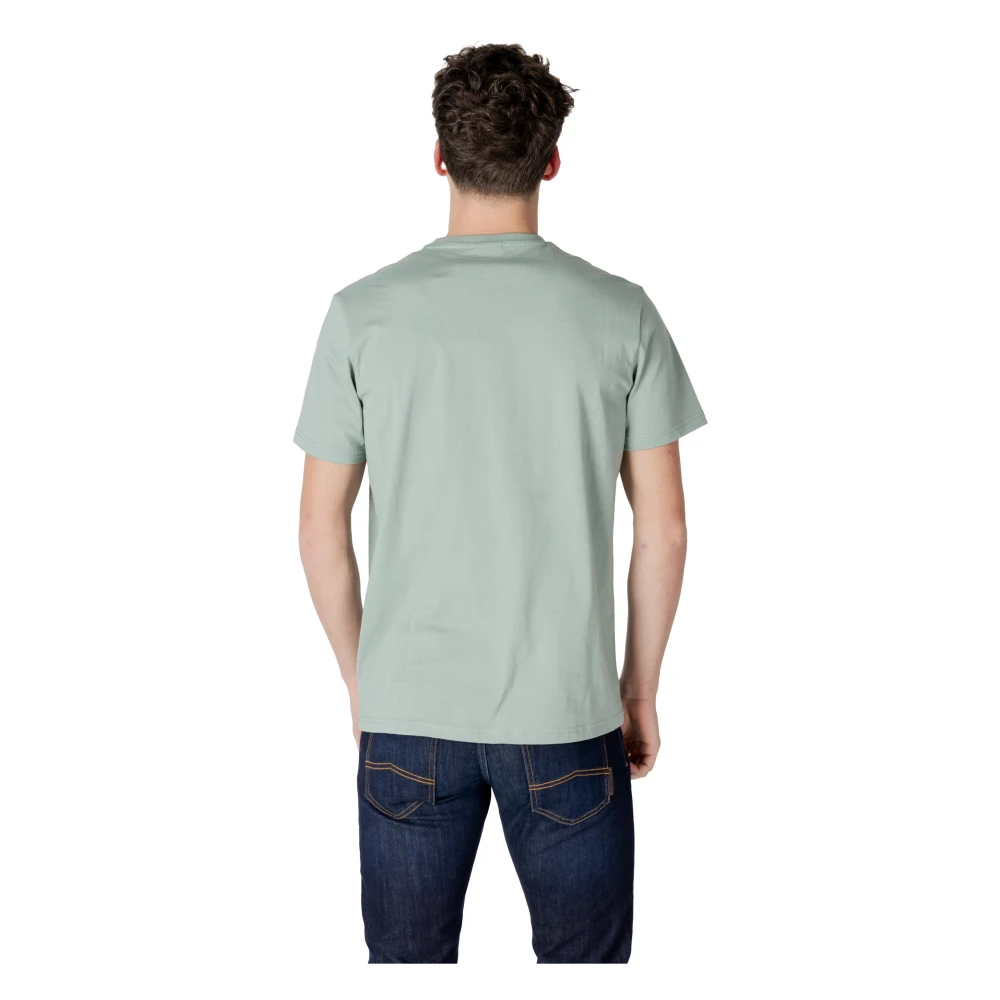 Napapijri Groene Katoenen T-shirt voor Lente Zomer Green Heren