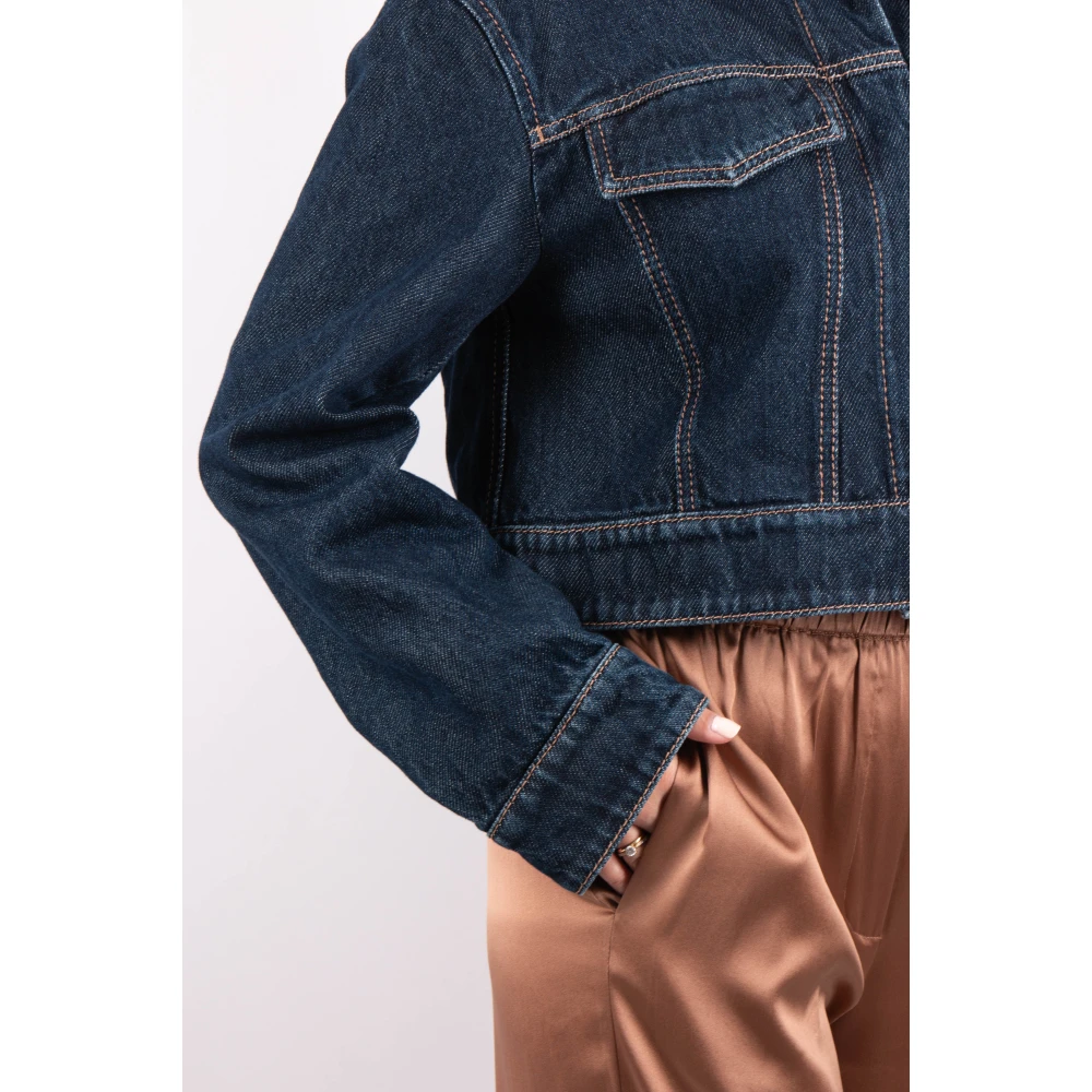 SPORTMAX Midnight Blue Jas Blue Dames