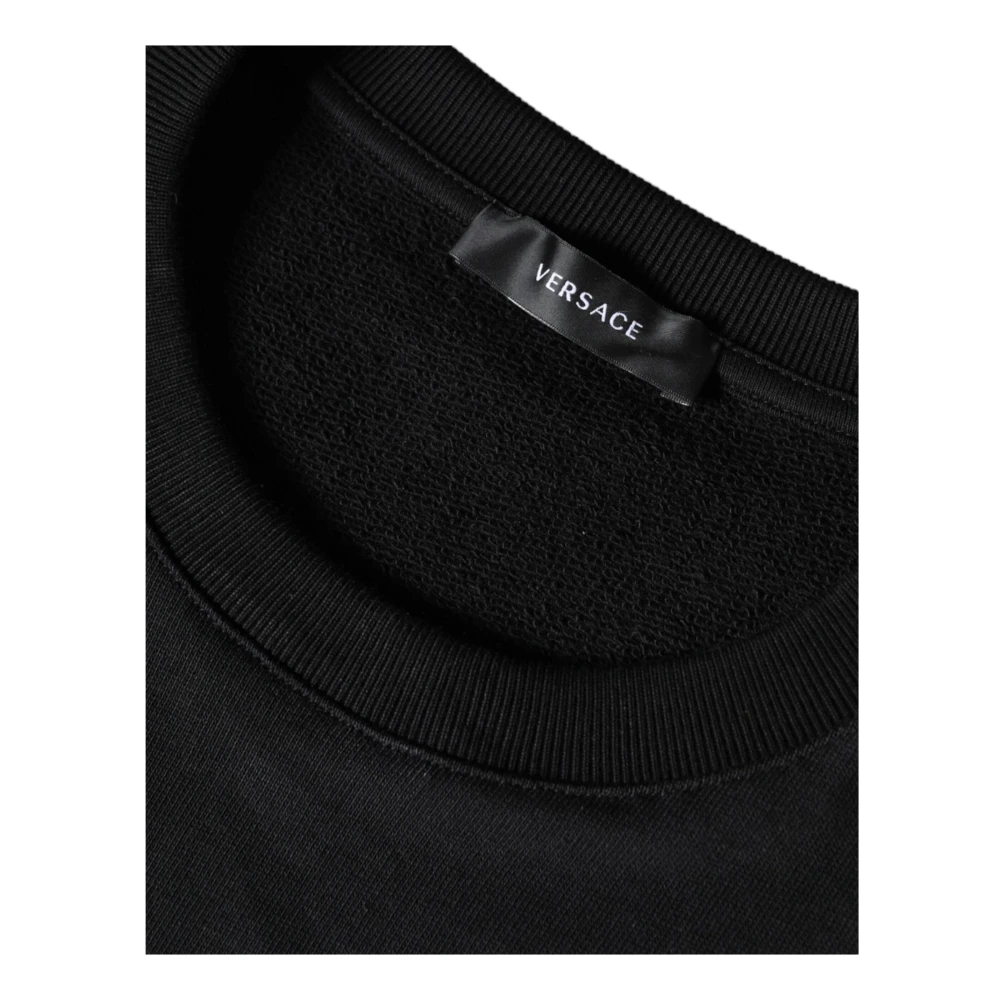 Versace Crew Neck Sweatshirt Black Heren
