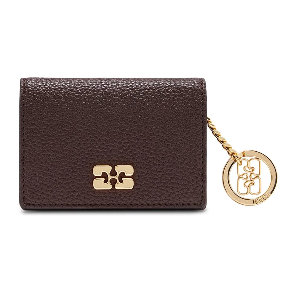 Ganni Donna Marrone - Portafogli Porta Carte Eleganti - Accessories - One Size