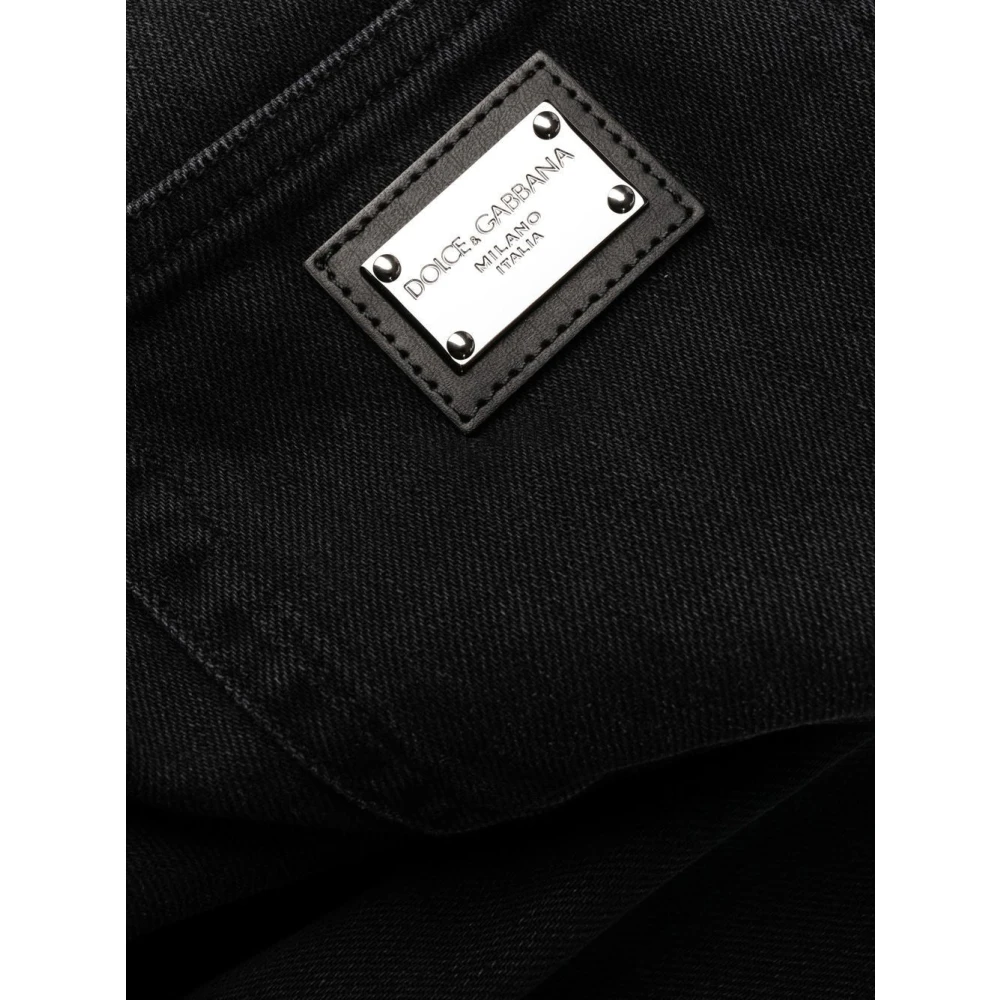 Dolce & Gabbana Zwarte Slim-fit Jeans Black Heren