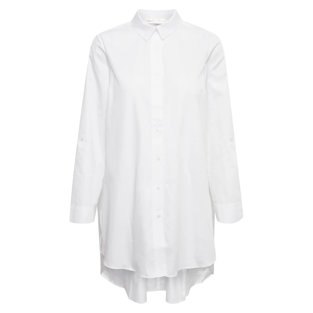 InWear Trendig Oversize Skjorta White, Dam