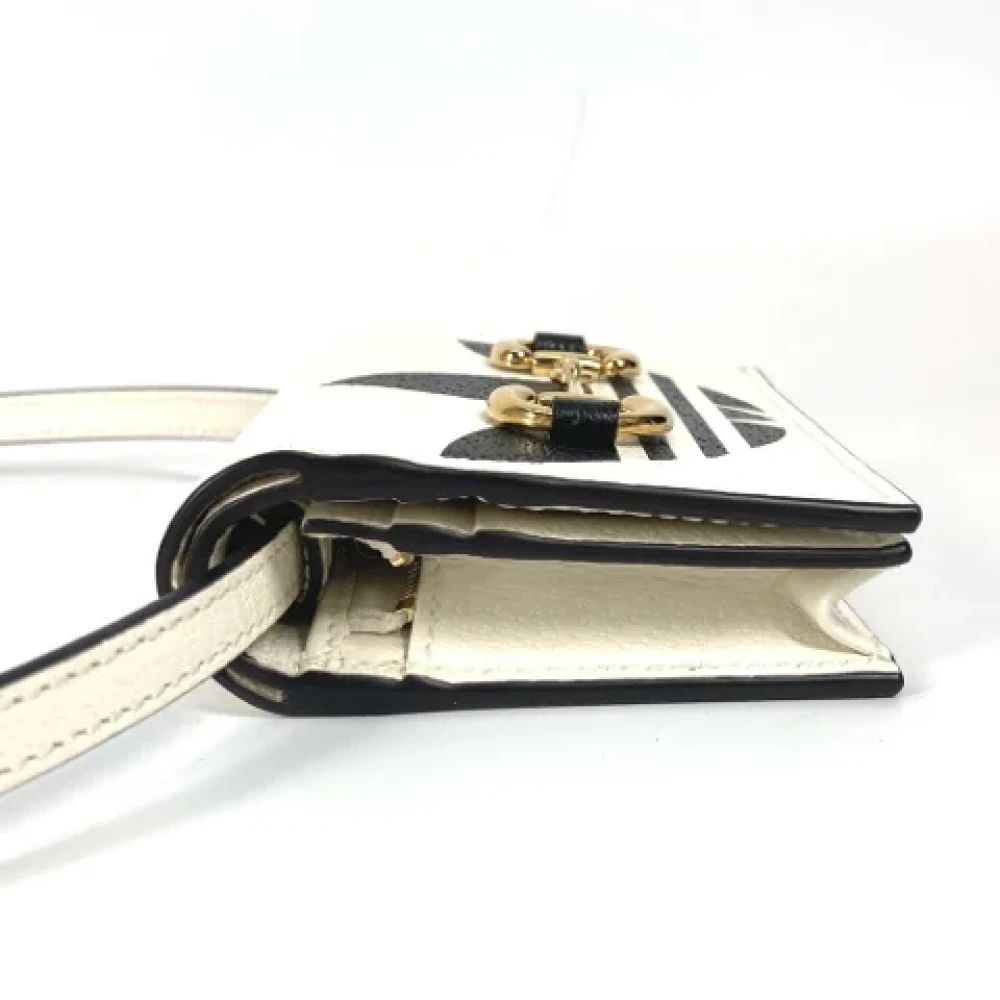 Gucci Vintage Pre-owned Leather wallets White Dames