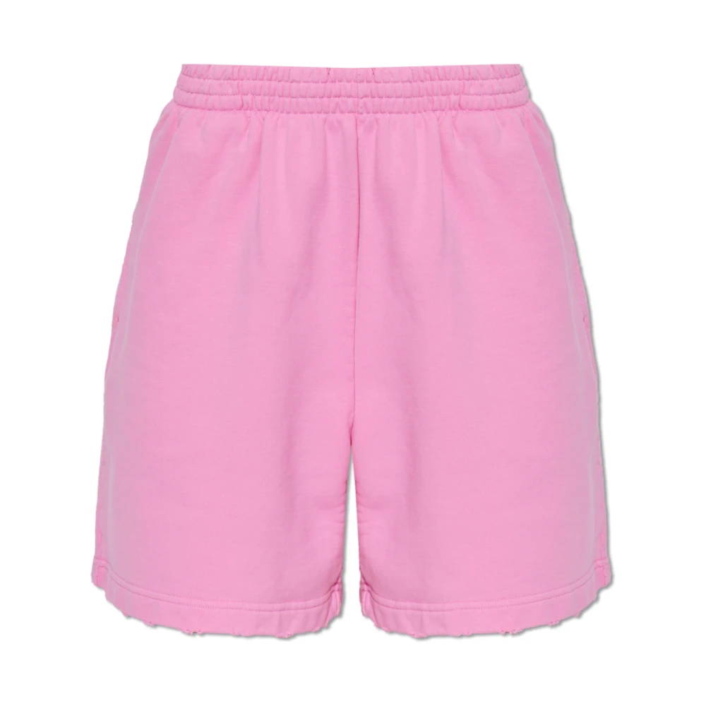 Balenciaga Shorts met logo Pink Dames