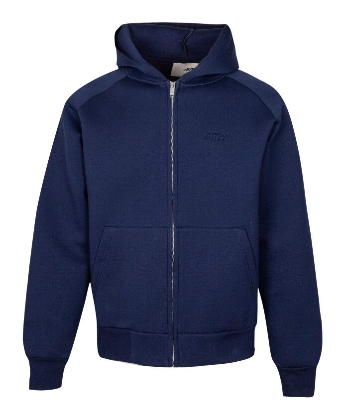 sweat-a-capuche-en-neoprene-bleu-avec-logo-imprime