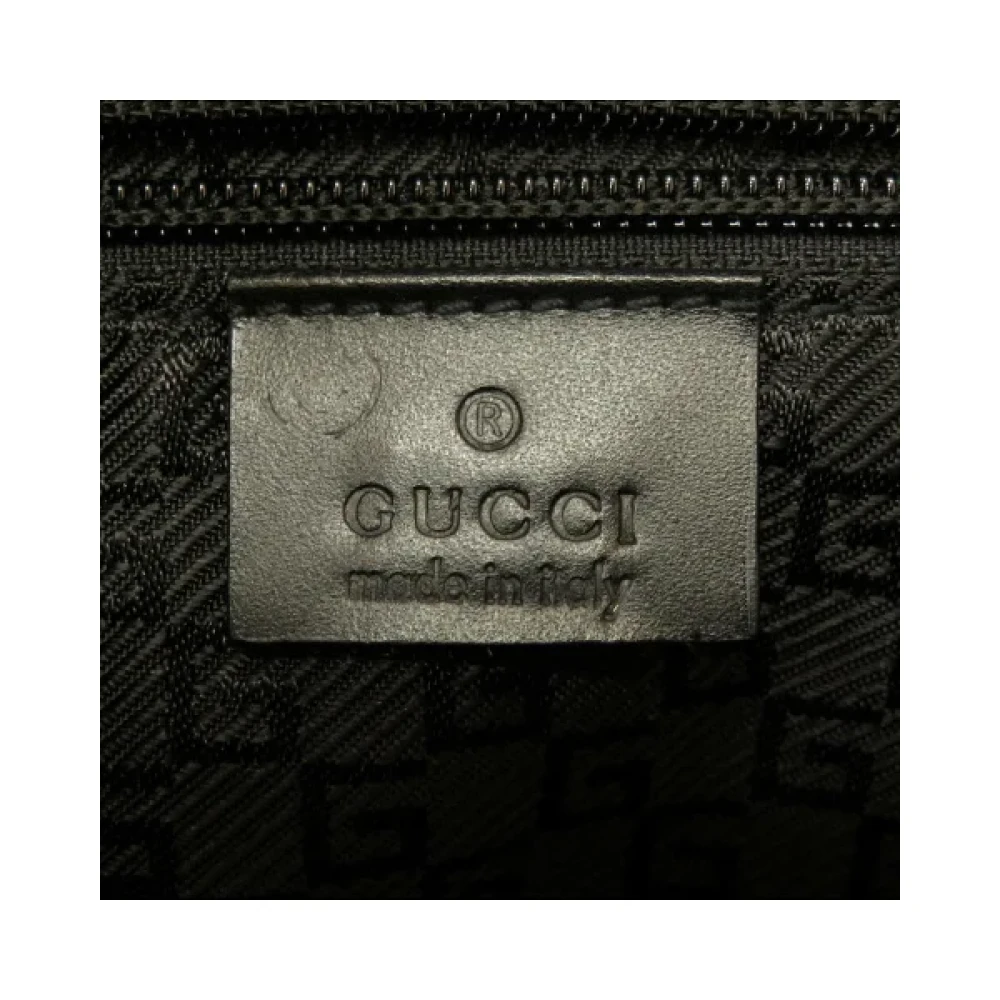 Gucci Vintage Pre-owned Canvas backpacks Black Dames