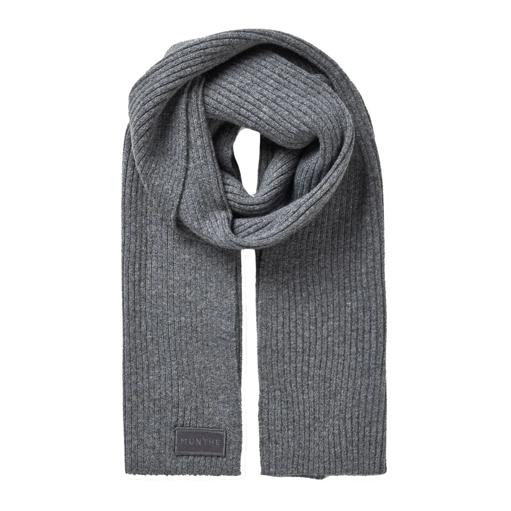 Munthe Donna Grigio - Sciarpa A Coste - Accessories - One Size
