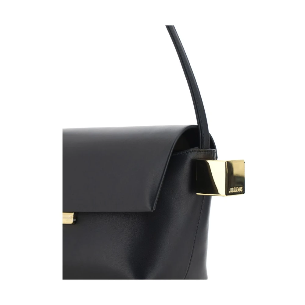 Jacquemus Moderne Leren Schoudertas Black Dames