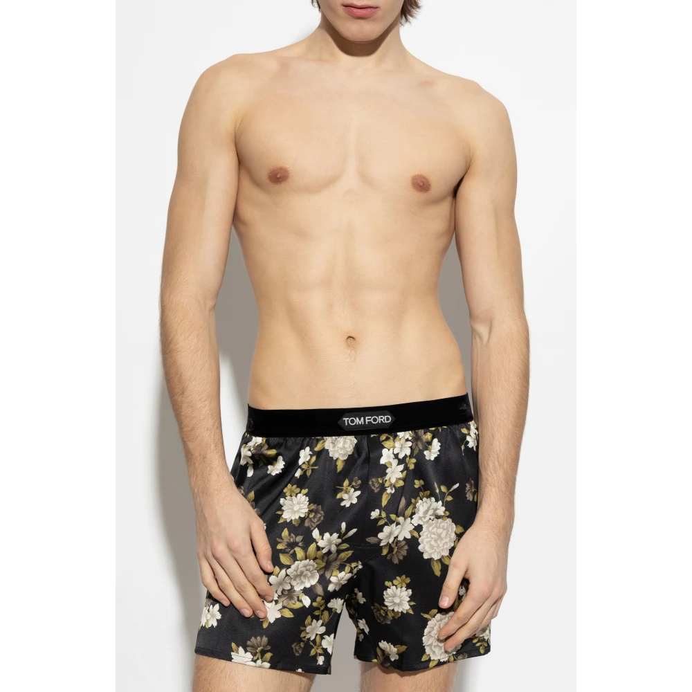 Tom Ford Zijden lingerie shorts Black Heren