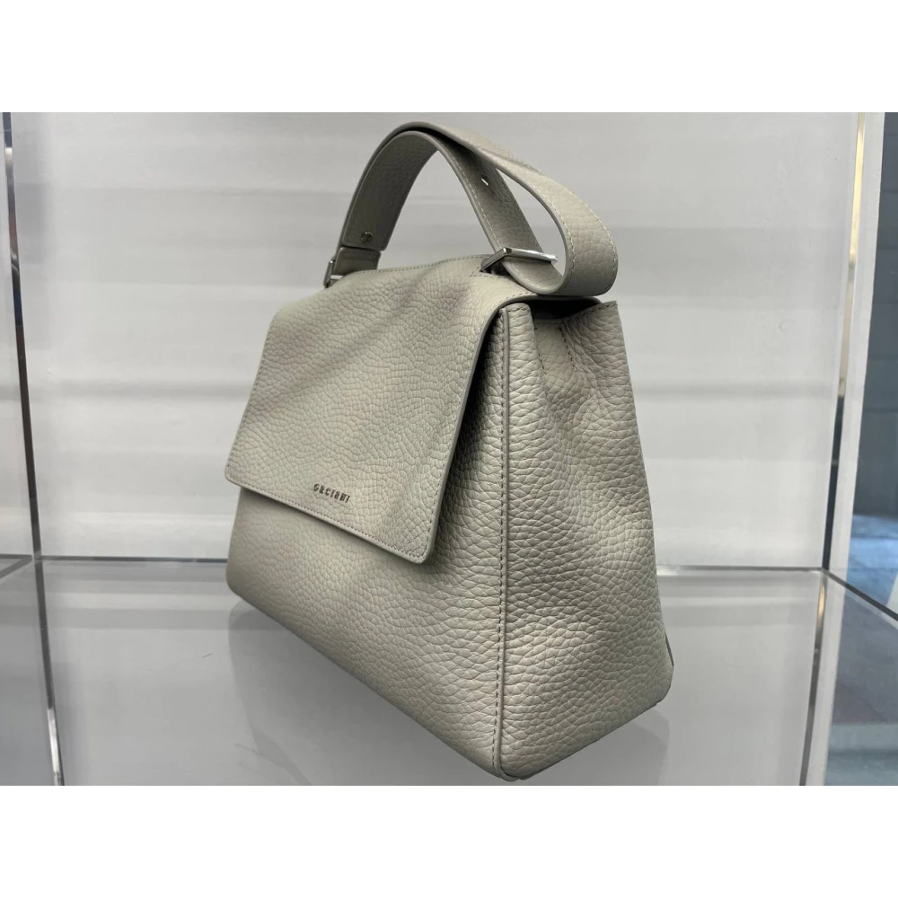Orciani Zachte Leren Tas Beige Dames