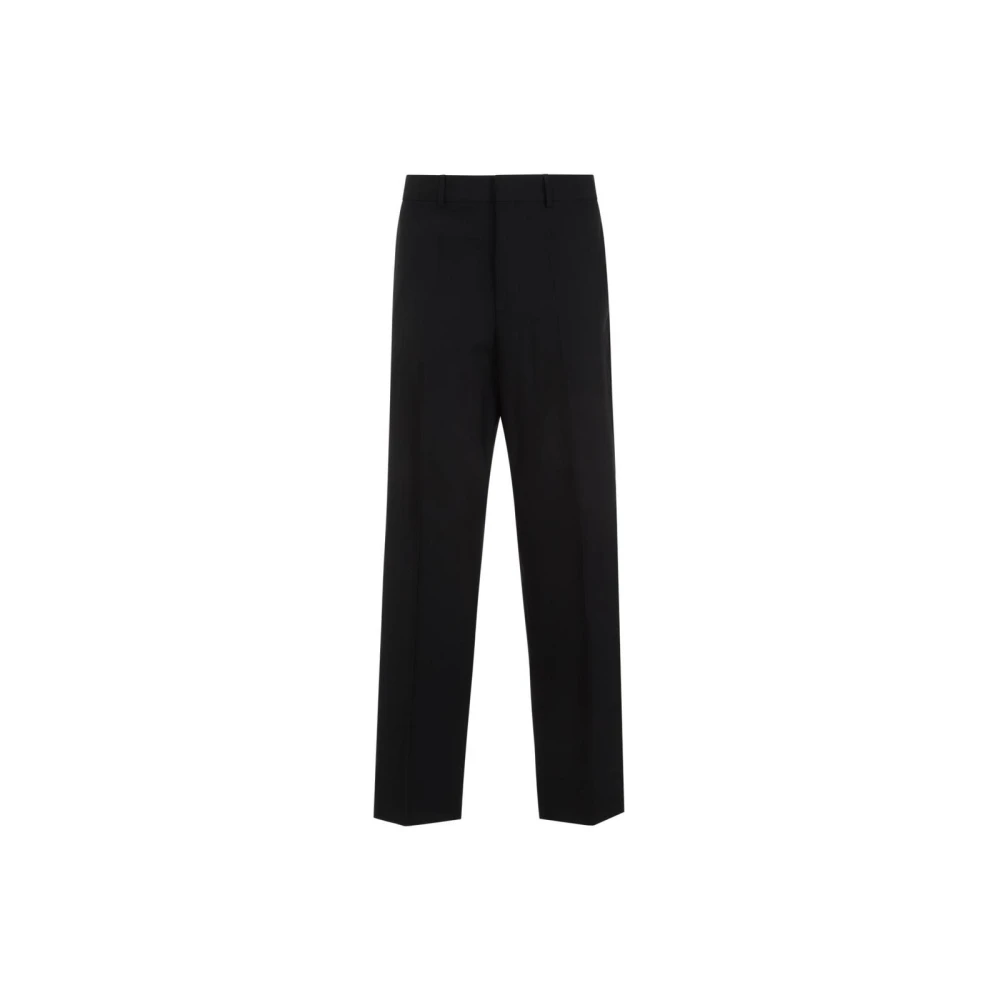 Valentino Garavani Men's Black Mid-Rise Tailored Trousers - Image 4