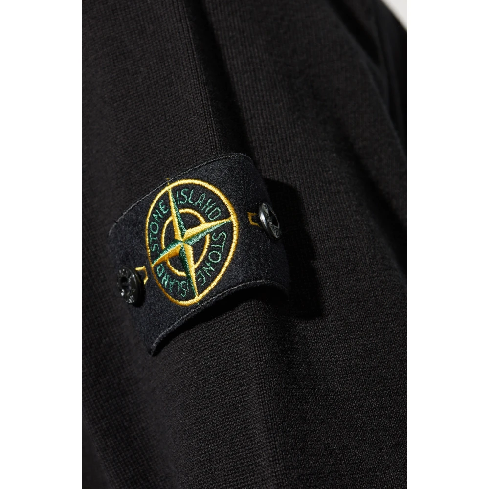 Stone Island Ronde hals trui Black Heren