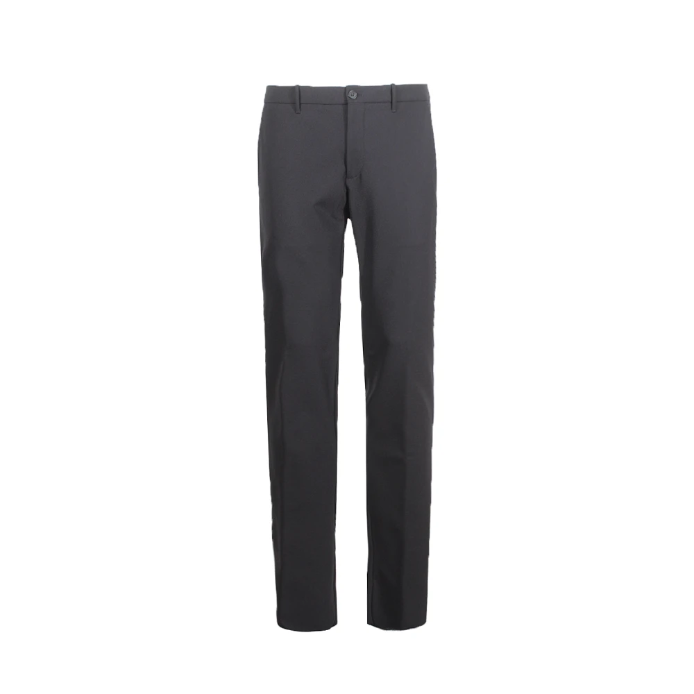 Incotex Zwarte Broek Knoopsluiting Italië Gemaakt Black Heren