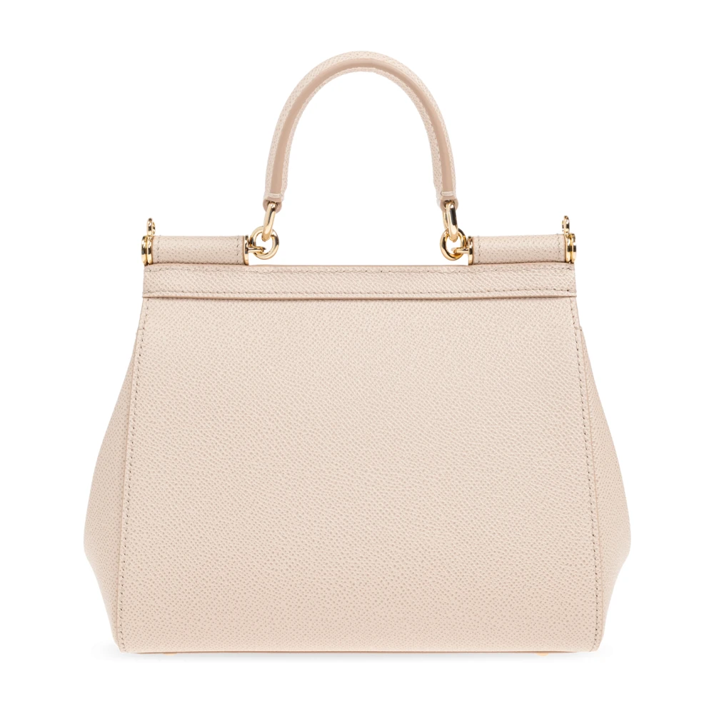 Dolce & Gabbana Handtas 'Sicily Medium' Beige Dames
