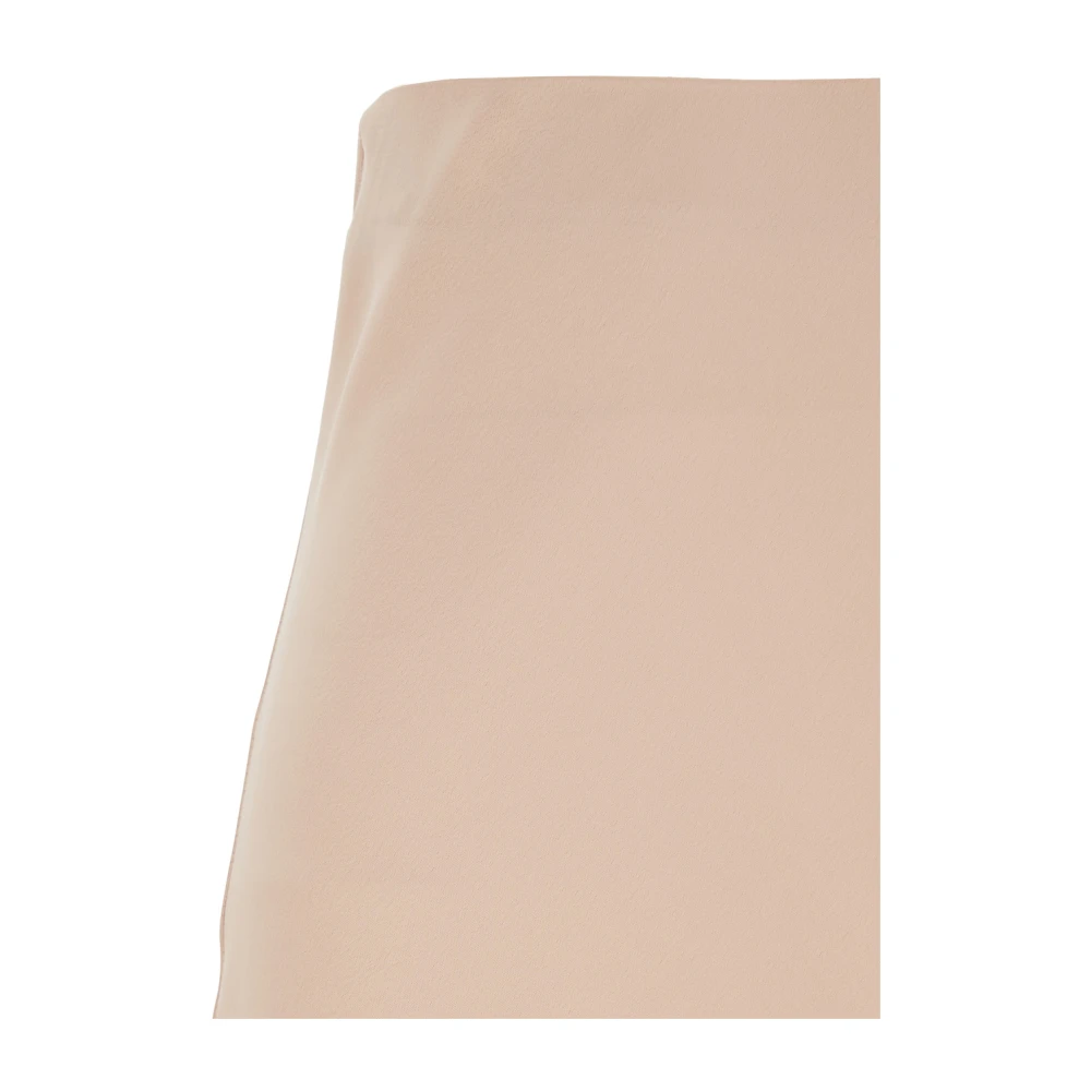 Plain Units Roze Satijnen Lange Rok met Ruche Pink Dames