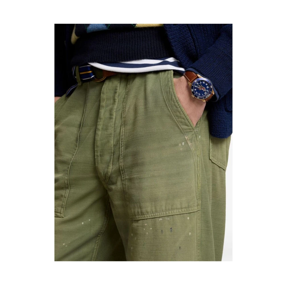 Ralph Lauren Straight Trousers Green Heren