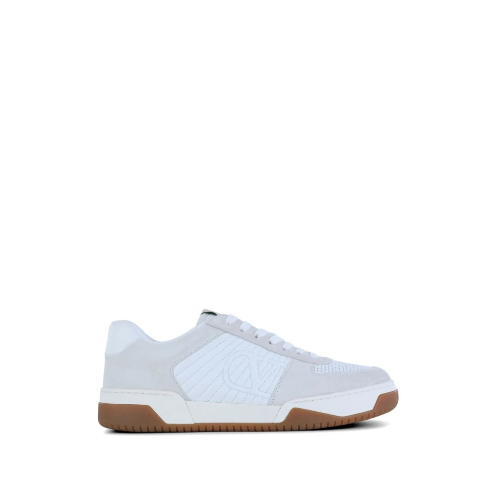 Valentino Garavani Sneaker Piel Logo Bordado Heren Schoenen Blauw