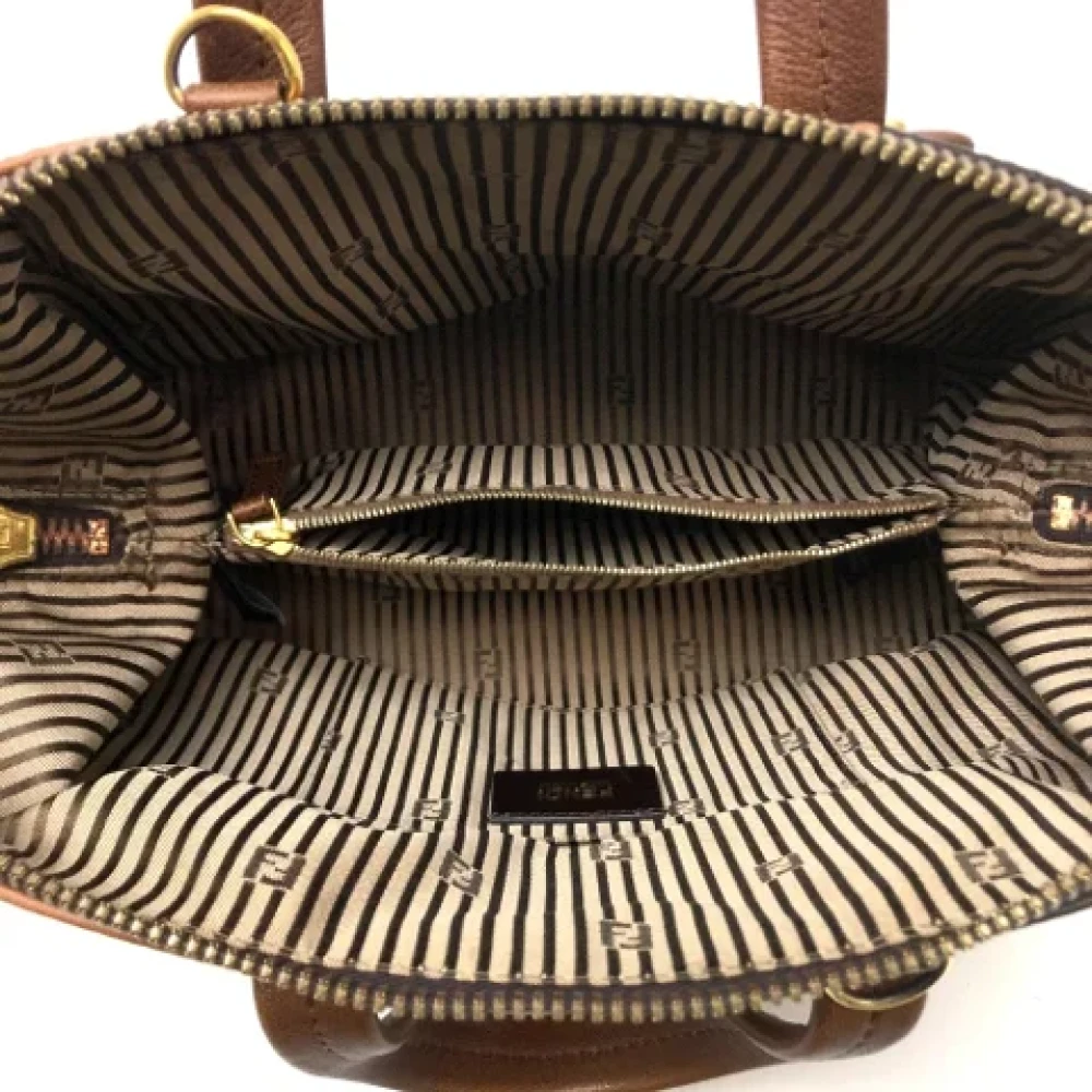 Fendi Vintage Pre-owned Leather fendi-bags Brown Dames