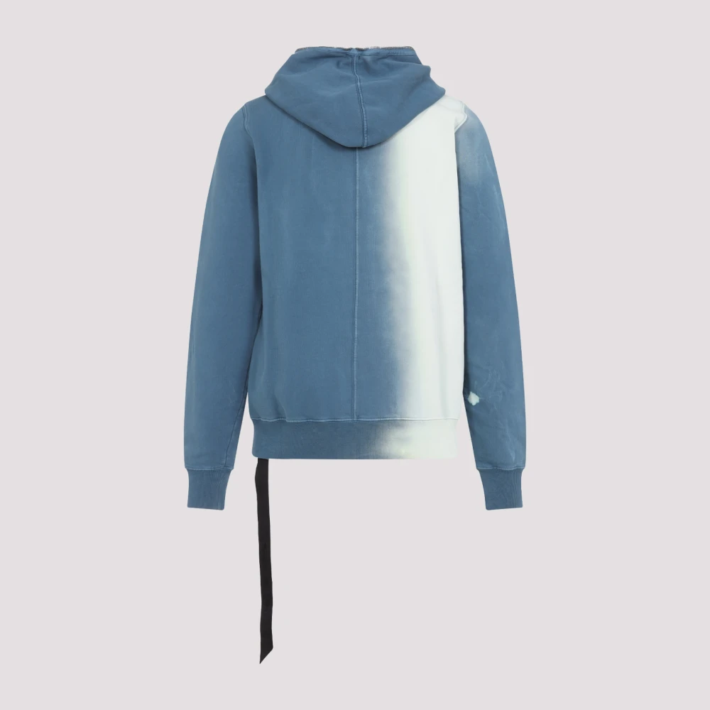 Rick Owens Gimp Zip Hoodie Blue Heren