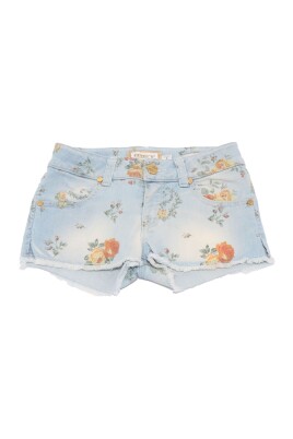vintage-print-denim-shorts-for-kids