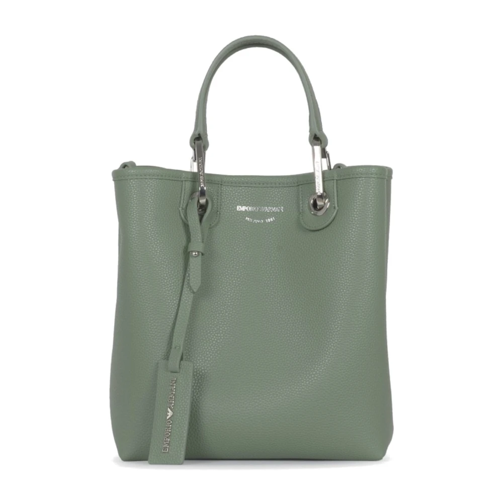 Emporio Armani Vrouw Groente Tassen Dames, Groen, One Size, Stijlvolle Schoudertas In Grijs