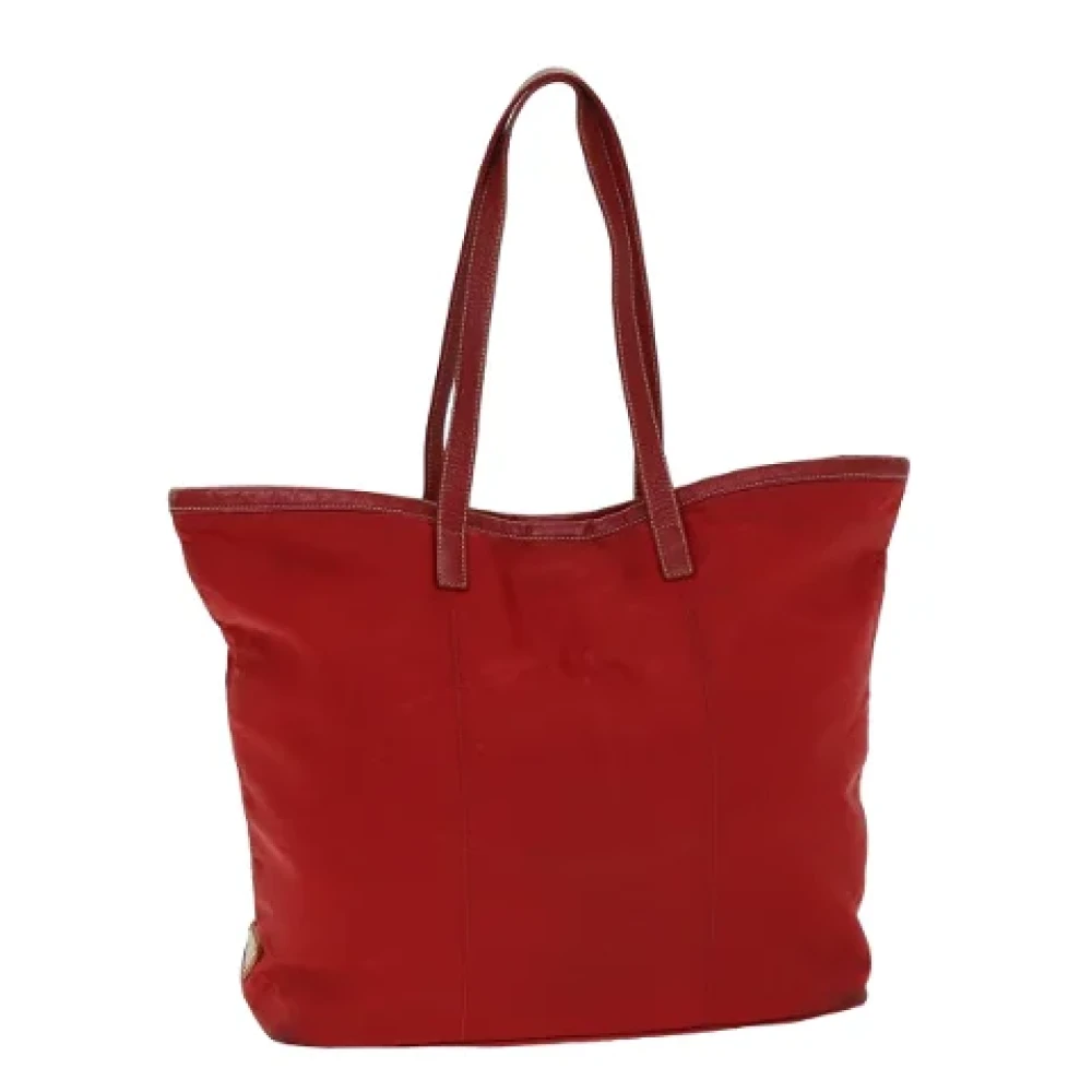 Prada Vintage Pre-owned Nylon totes Red Dames