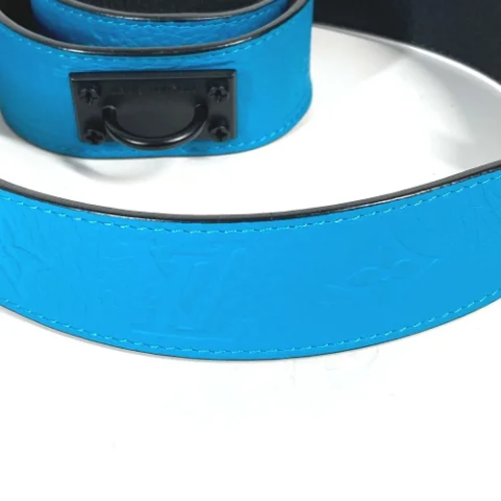Louis Vuitton Vintage Pre-owned Leather belts Blue Dames