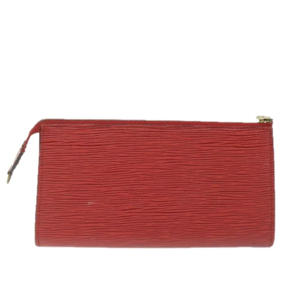Louis Vuitton Vintage Pre-owned Leather clutches Red Dames