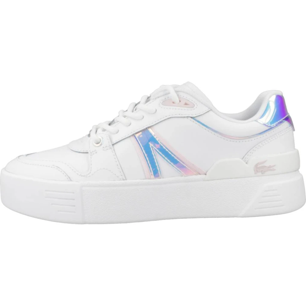 Lacoste L002 EVO Leren Sneakers Dames Schoenen Wit