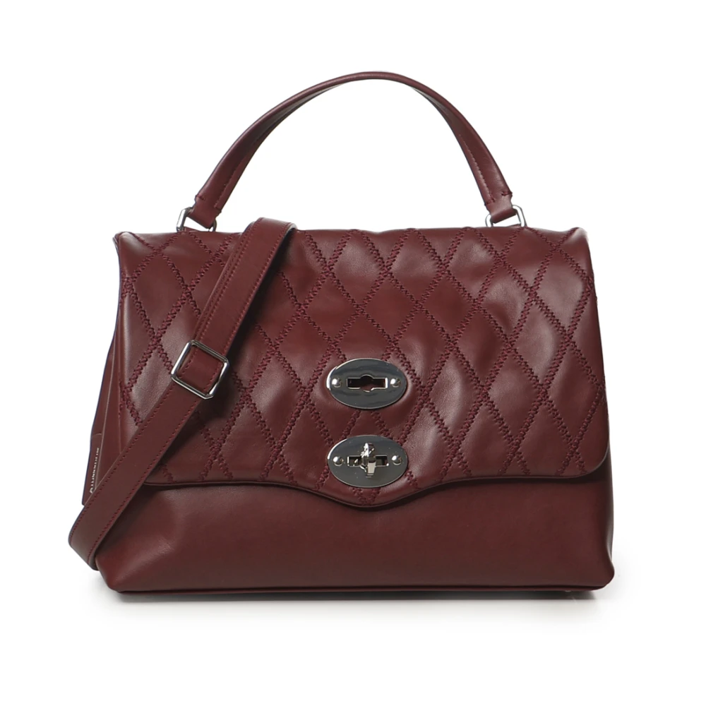 Zanellato , Handbags, Female, Brown, One Size, Postina Quilted Top-Handle Bag - Image 3