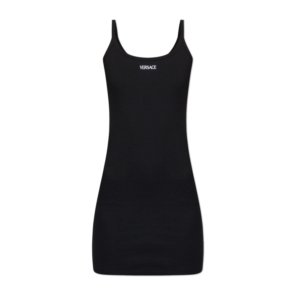 Versace Damen Schwarz Kleider, K, Mgröße: