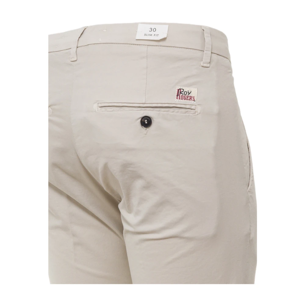 Roy Roger's Trousers Beige Heren