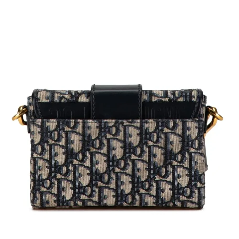 Dior Vintage Pre-owned Leather crossbody-bags Blue Dames
