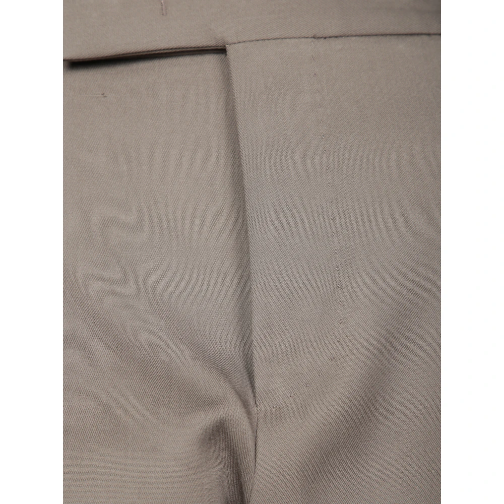 PT Torino Moderne Drill Tech Broek met Sluiting Beige Heren