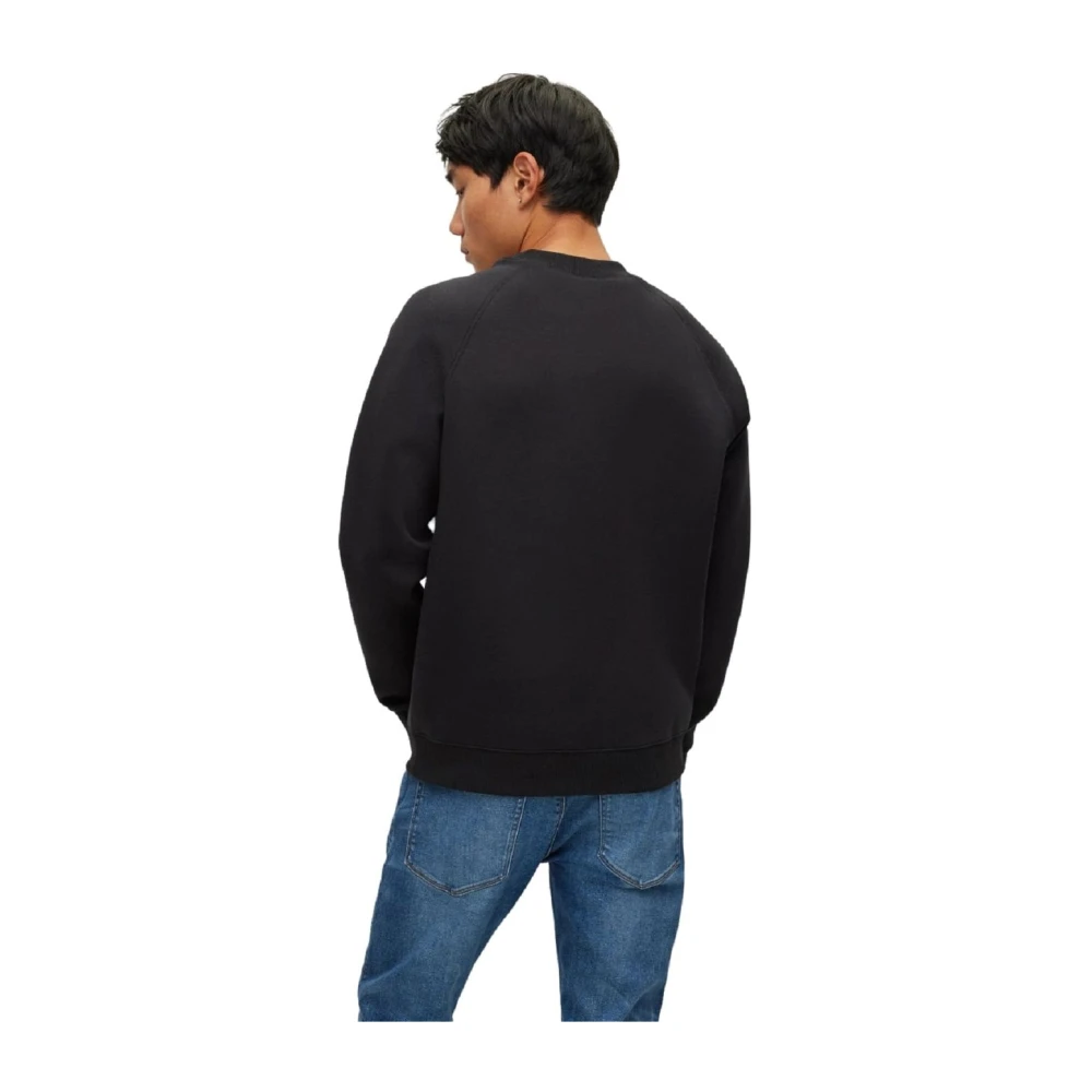 Hugo Boss Sweatshirt met ronde hals Black Heren