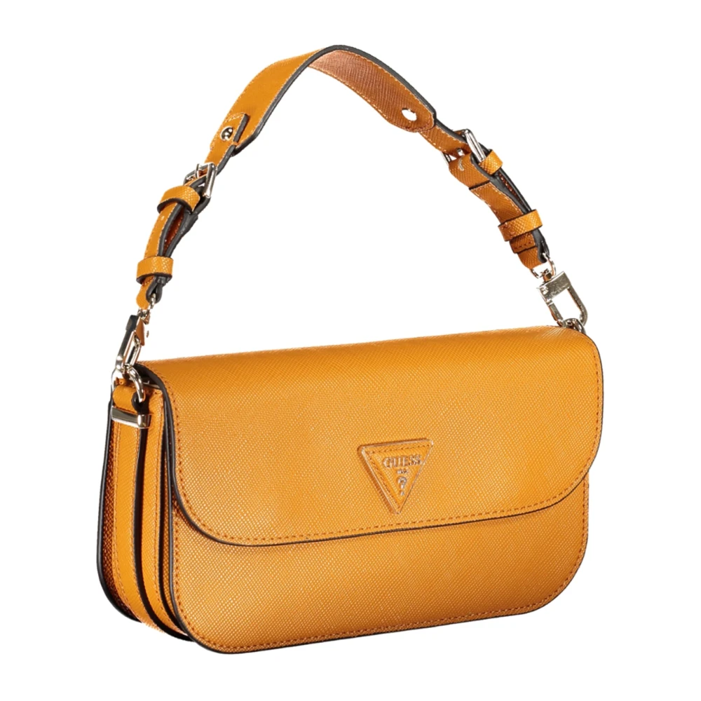 Guess Oranje Schoudertas Brynlee met Verstelbare Handvat en Riem Yellow Dames