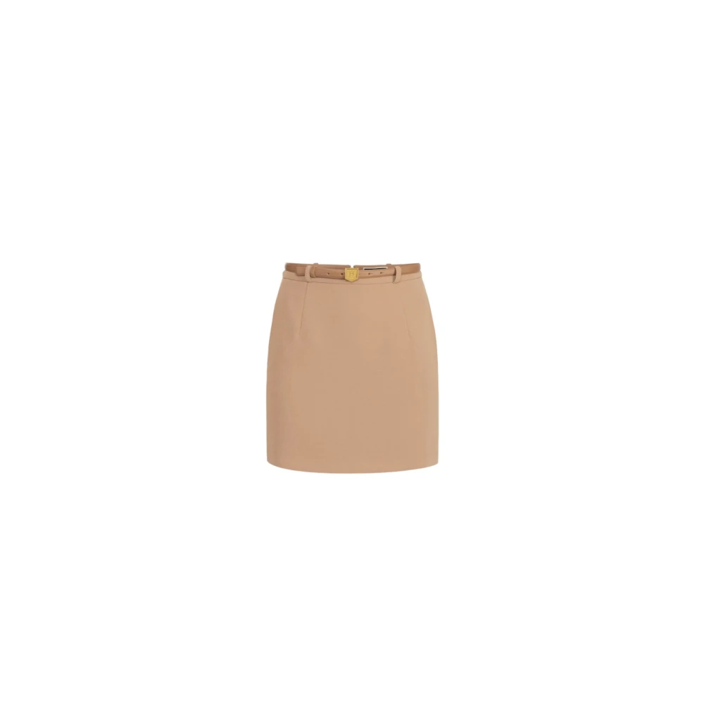Elisabetta Franchi Rok met riem Brown Dames