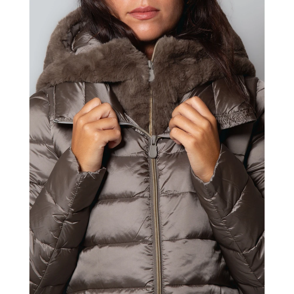Save The Duck Matilda Gewatteerde Jas met Capuchon Gray Dames