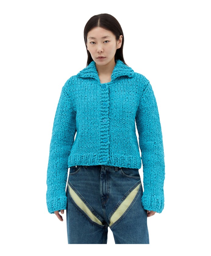 cardigan-chenille-doux-avec-col-releve
