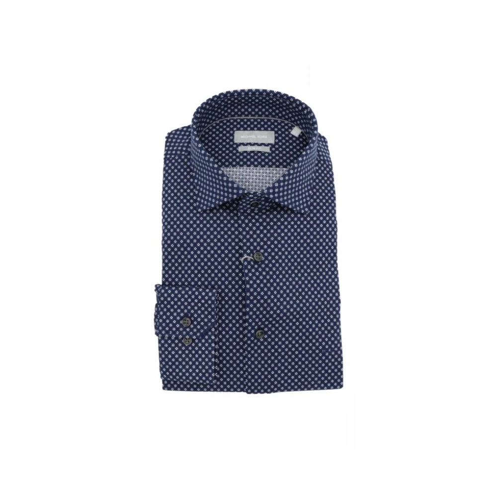 Michael Kors - Bedrucktes Piqué Slim Fit Hemd - Shirts - Herren - Blau - Xl - Bild 3