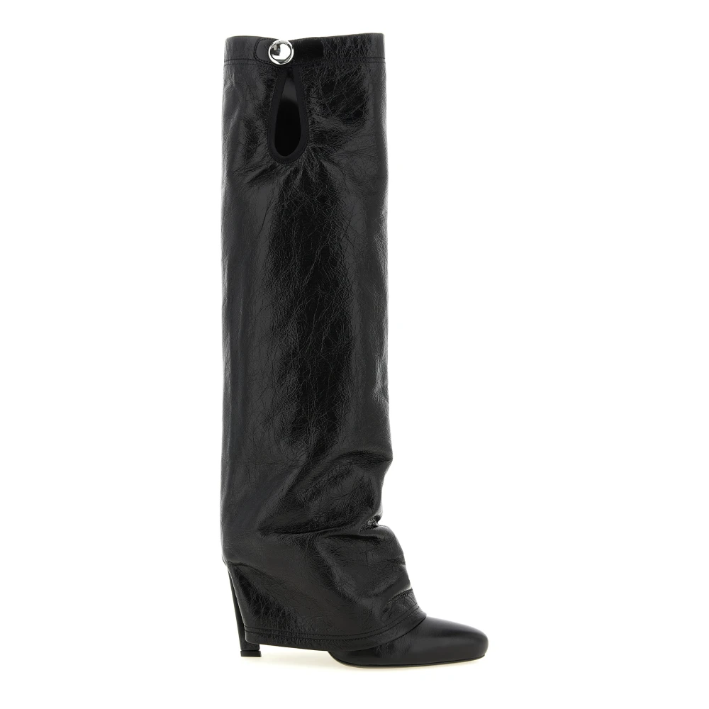 The Attico Black Heeled Boots, Female, 4 Uk, Leon Boot