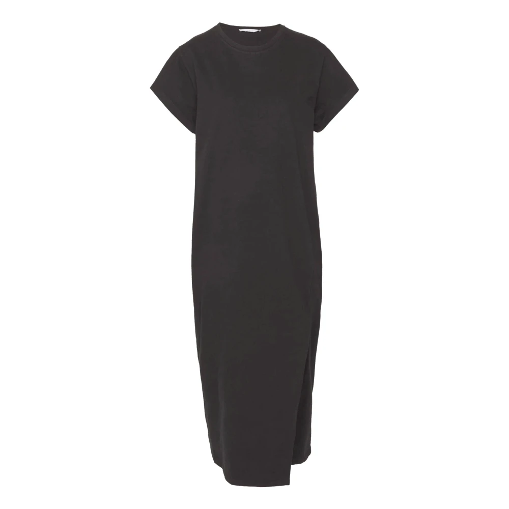 IRO T-shirt Jurk Korte Mouwen Losse Pasvorm Black Dames