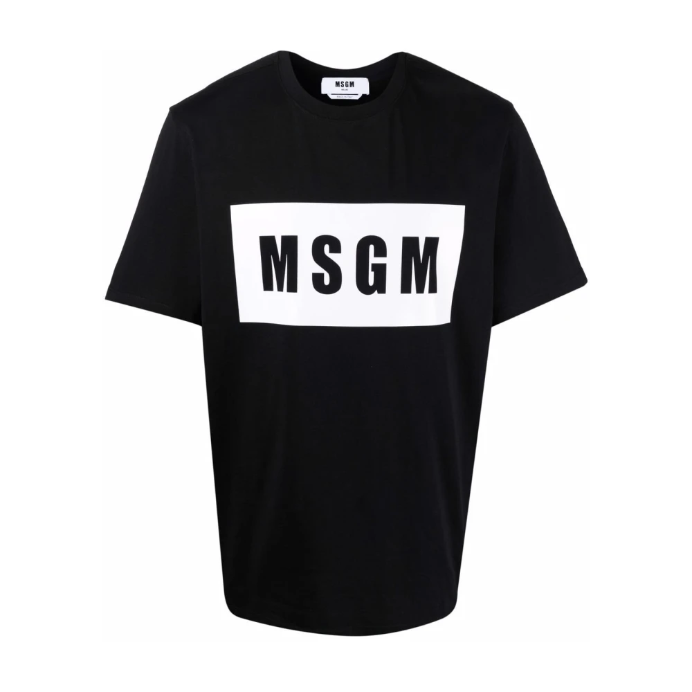 Msgm - Tops > T-Shirts - Black - Msgm - Modalova